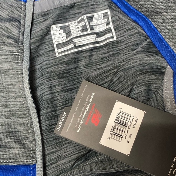 New Balance Athletics Half Zip long sleeve top size M - Picture 5 of 9